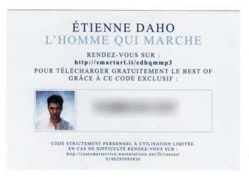 2LP Etienne Daho: L'homme Qui Marche 