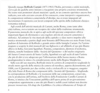 CD Roffredo Caetani: The Two String Quartets