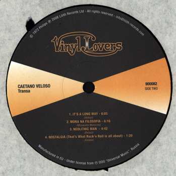 LP Caetano Veloso: Transa