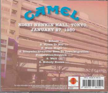 CD Camel: Kosei Nenkin Hall, Tokyo, January 27, 1980