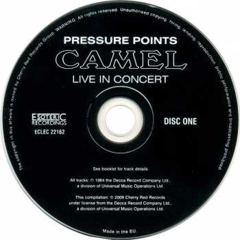 2CD Camel: Pressure Points – Live In Concert
