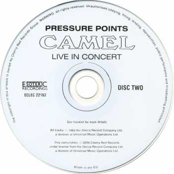 2CD Camel: Pressure Points – Live In Concert
