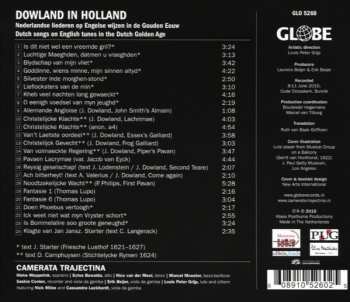 CD Camerata Trajectina: Dowland In Holland