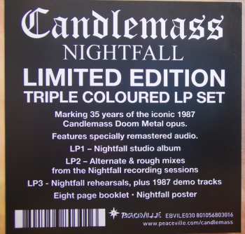 3LP/Caja Candlemass: Nightfall LTD | CLR