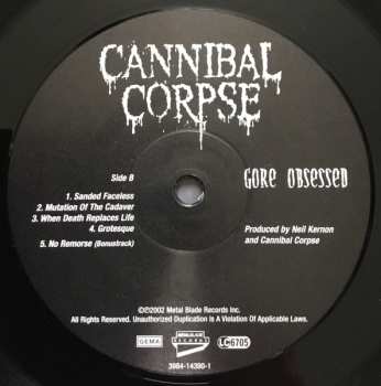LP Cannibal Corpse: Gore Obsessed - Picture Disc