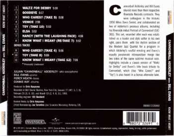 CD Bill Evans: Know What I Mean?