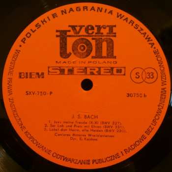 LP Edmund Kajdasz: Johann Sebastian Bach (1685-1750)