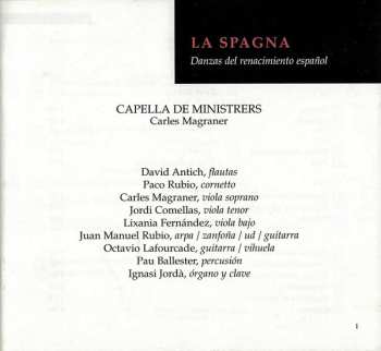 CD Capella De Ministrers:  La Spagna (Danzas Del Renacimiento Español)
