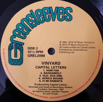 LP Capital Letters: Vinyard