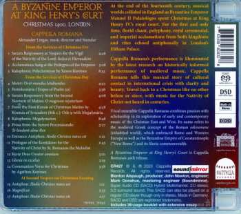 CD Cappella Romana: A Byzantine Emperor At King Henry’s Court: Christmas 1400, London