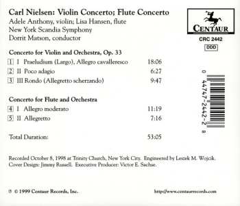 CD Carl Nielsen: Violin Concerto / Flute Concerto