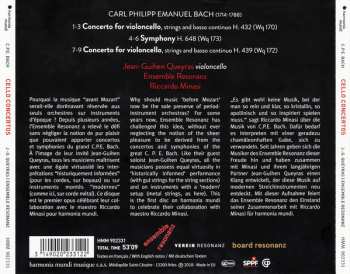 CD Carl Philipp Emanuel Bach: Cello Concertos / Symphony H.648  