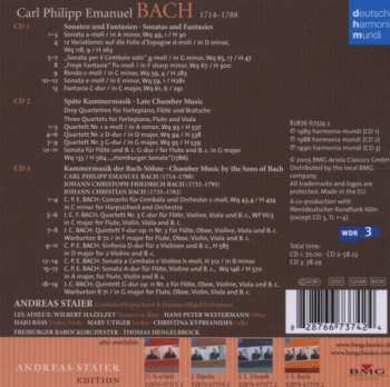 3CD/Caja Carl Philipp Emanuel Bach: Sonatas And Fantasies; Chamber Music