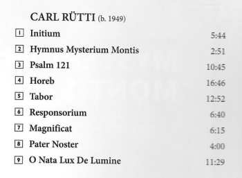 CD/DVD Carl Rütti: Mysterium Montis