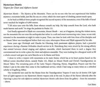 CD/DVD Carl Rütti: Mysterium Montis