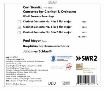 CD Carl Stamitz: Clarinet Concertos 3-5