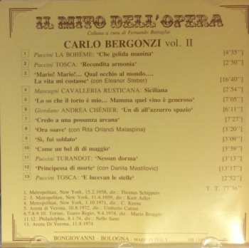 CD Carlo Bergonzi: Il Mito Del Opera. Vol II