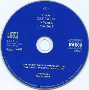 7CD/Caja Carlo Gesualdo: The Complete Madrigals