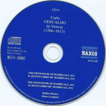 7CD/Caja Carlo Gesualdo: The Complete Madrigals