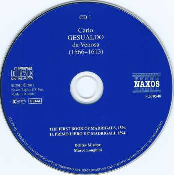 7CD/Caja Carlo Gesualdo: The Complete Madrigals
