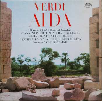 3LP/Caja Orchestra Del Teatro Alla Scala: Aida (Opera In 4 Acts, Historical Recording) (3xLP + BOX + BOOKLET)