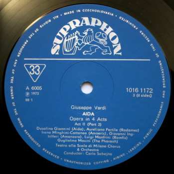 3LP/Caja Orchestra Del Teatro Alla Scala: Aida (Opera In 4 Acts, Historical Recording) (3xLP + BOX + BOOKLET)