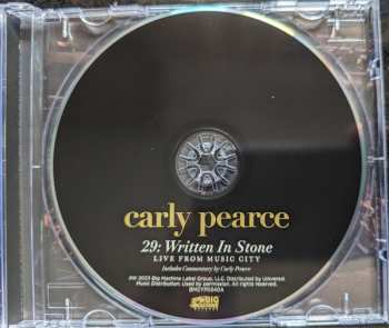 CD Carly Pearce: 29: Written In Stone Live From Music City