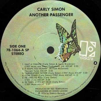 LP Carly Simon: Another Passenger