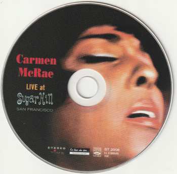 CD Carmen McRae: Live At Sugar Hill San Francisco
