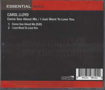 CD Carol Lloyd: Come See About Me / I Just Want To Love You