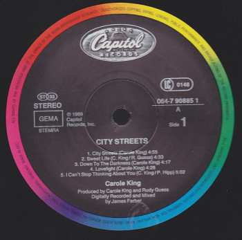 LP Carole King: City Streets