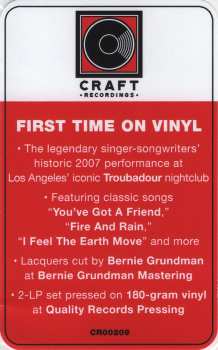 2LP Carole King: Live At The Troubadour