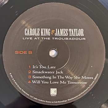 2LP Carole King: Live At The Troubadour