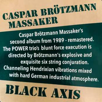 2LP Caspar Brötzmann Massaker: Black Axis