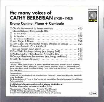 CD Cathy Berberian: MagnifiCathy - The Many Voices Of Cathy Berberian