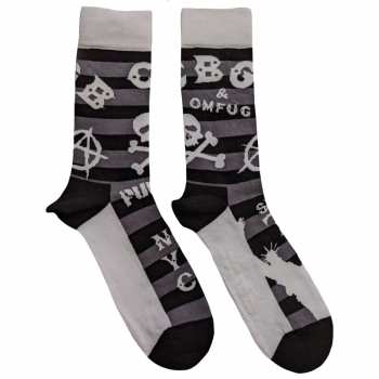 Merch Cbgb: Calcetines tobilleros Logo Cbgbs Striped