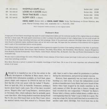 CD Cecil Gant: The Complete Recordings Volume 3 1945 -1946