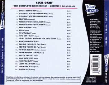 CD Cecil Gant: The Complete Recordings Volume 3 1945 -1946