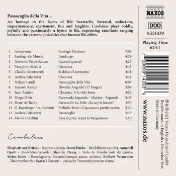 CD Cembaless: Passacaglia Della Vita