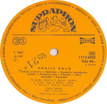 LP Česká Muzika: Hrajte Sólo
