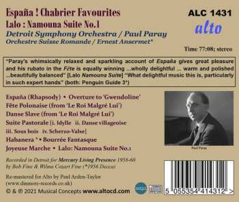 CD Ernest Ansermet: España Favourites; Namouna Suite No. 1
