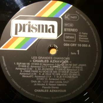 LP Charles Aznavour: Les Grandes Chansons