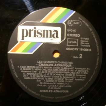 LP Charles Aznavour: Les Grandes Chansons