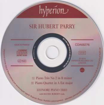 CD Rachel Roberts: Piano Trio No 2 & Piano Quartet