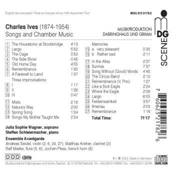 CD Charles Ives: In The Alley: Songs And Chamber Music