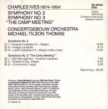 CD Concertgebouworkest: Symphonies Nos. 2 & 3