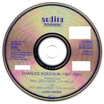 CD Radio-Sinfonieorchester Stuttgart: Œuvres Pour Hautbois, Hautbois D'Amour, Cor Anglais = Werke Für Oboe, Oboe d'Amore, Englisch Horn