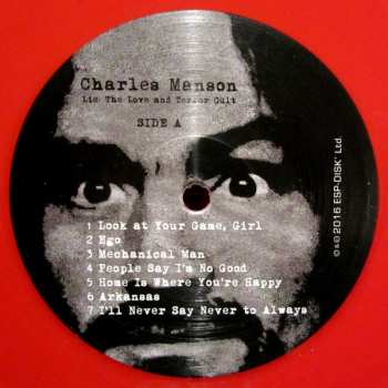 LP Charles Manson: Lie, The Love and Terror Cult CLR