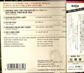 CD Eric Dolphy: Mingus In Europe Vol. 2 LTD