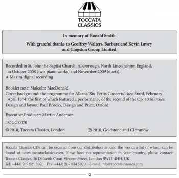 CD Charles-Valentin Alkan: Complete Piano Duos And Duets